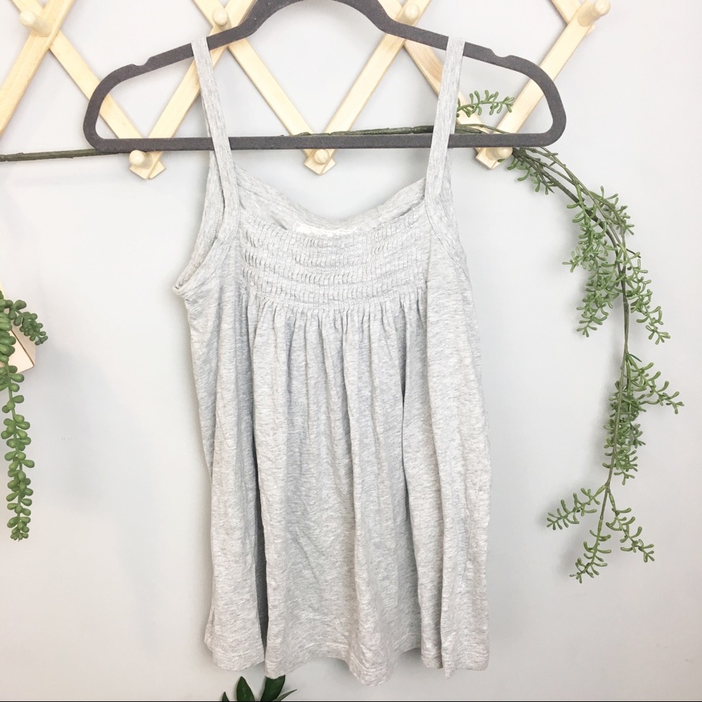 ANTHROPOLOGIE {deletta} // grey swing tank XS